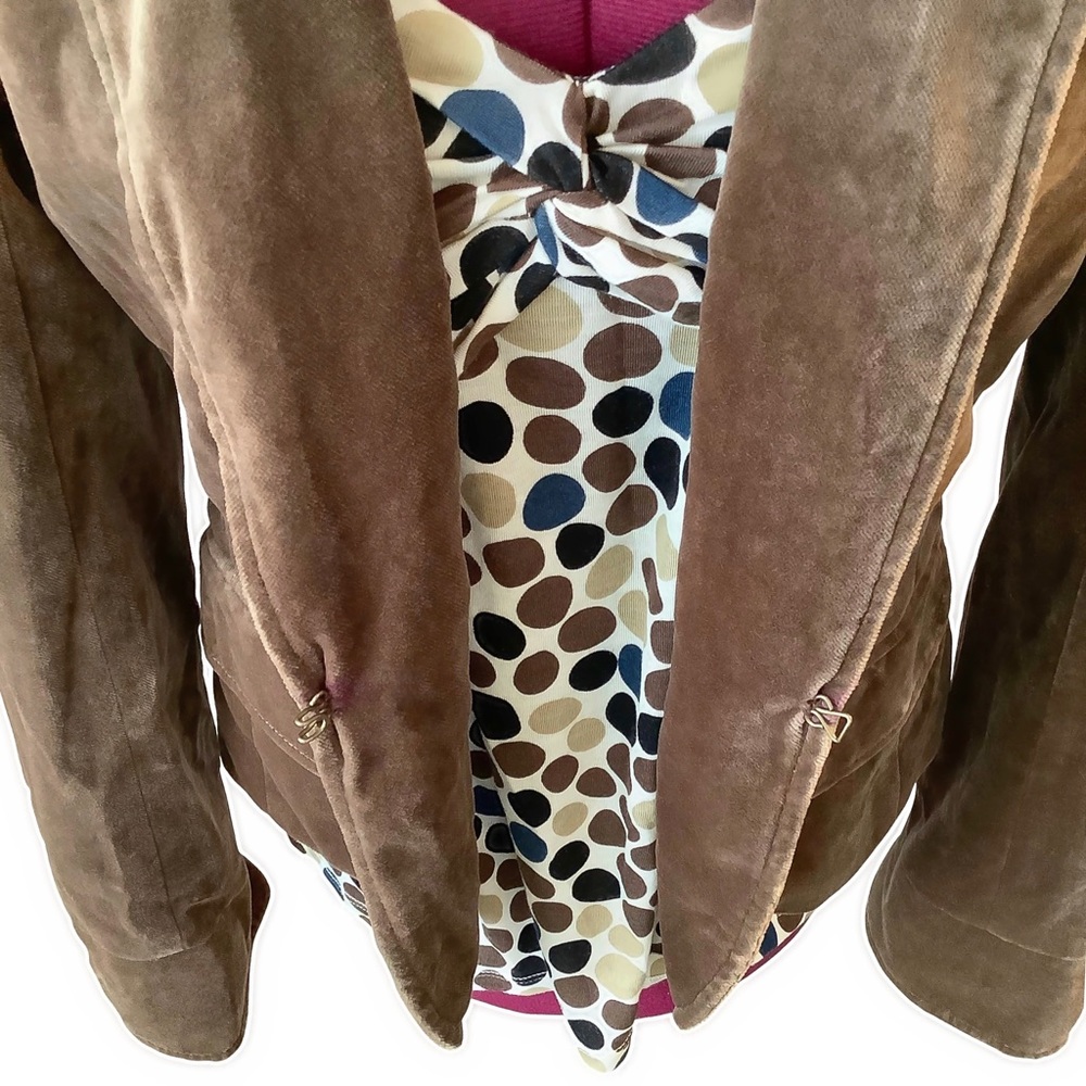 πHPπ π€J. CREW Brown Velour Blazer - Picture 6 of 12